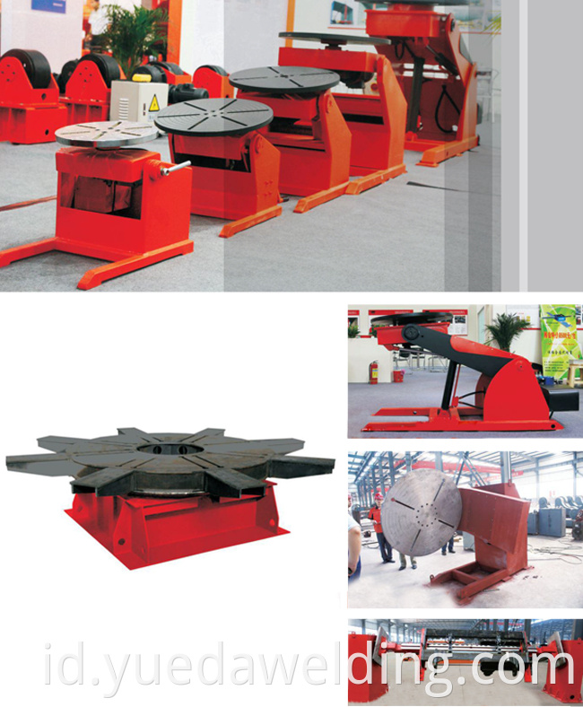 PLCE Control Pipa Welding Positioner 5 Ton Welding Positioner Table Automatic Work Positioner